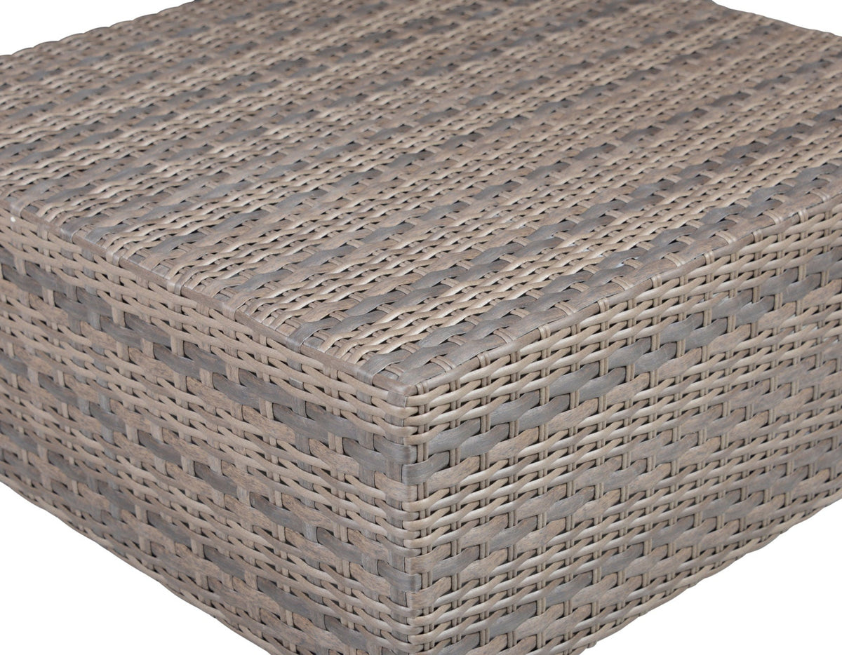 Tamyra Resin Wicker Side Table &amp; Ottoman
