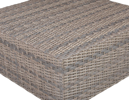Tamyra Resin Wicker Side Table &amp; Ottoman