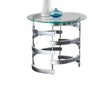 Tayside Chrome Glass Top End Table