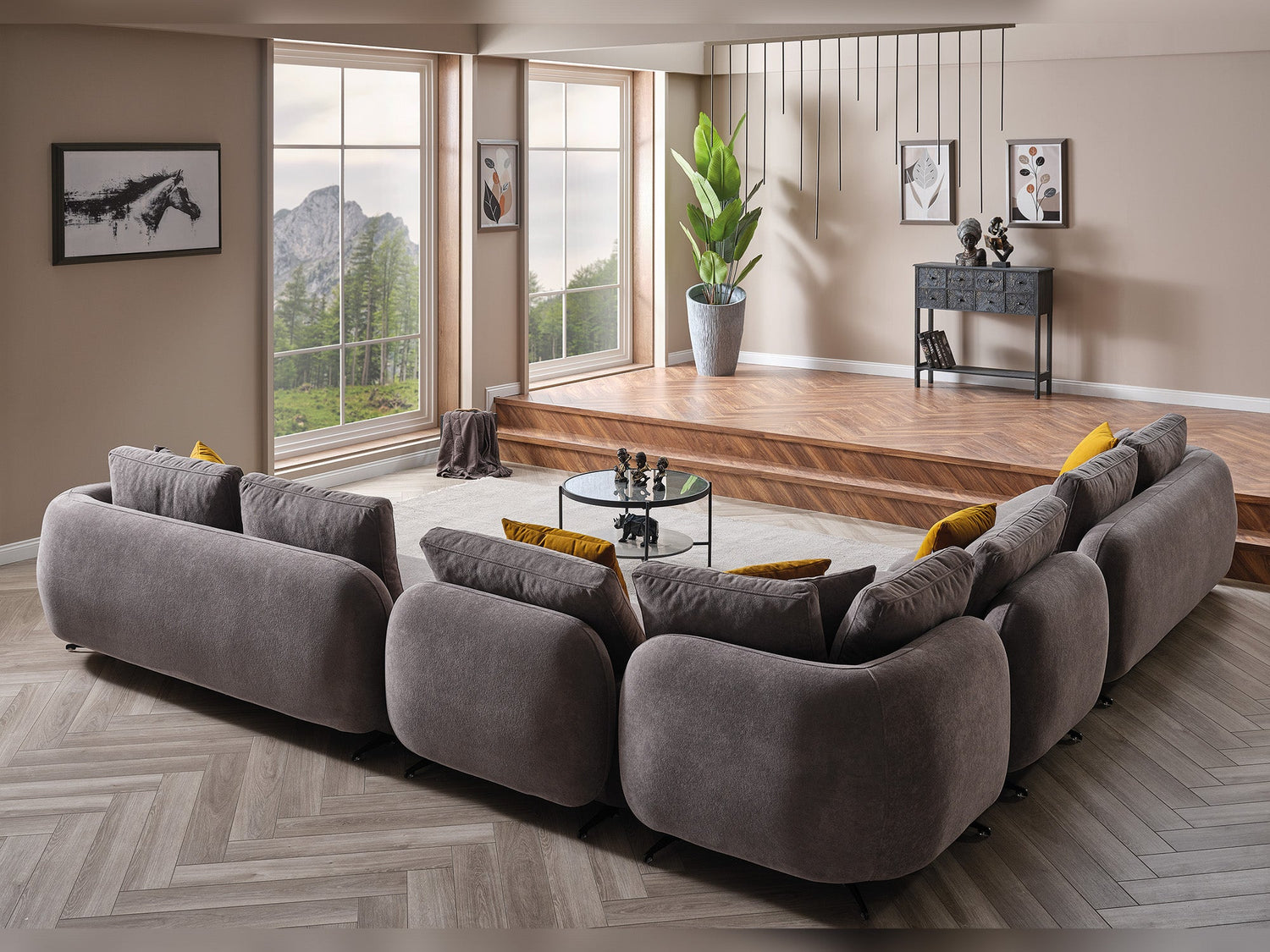 Toscana Gray Modular Sectional