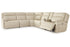 Double Deal Almond 6-Piece Power Reclining Sectional -  Ashley - Luna Furniture