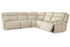 Double Deal Almond 5-Piece Power Reclining Sectional -  Ashley - Luna Furniture