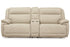 Double Deal Almond 2-Piece Power Reclining Loveseat Sectional with Console -  Ashley - Luna Furniture