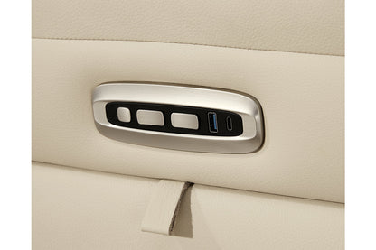 Double Deal Almond 3-Piece Power Reclining Sofa Sectional -  Ashley - Luna Furniture