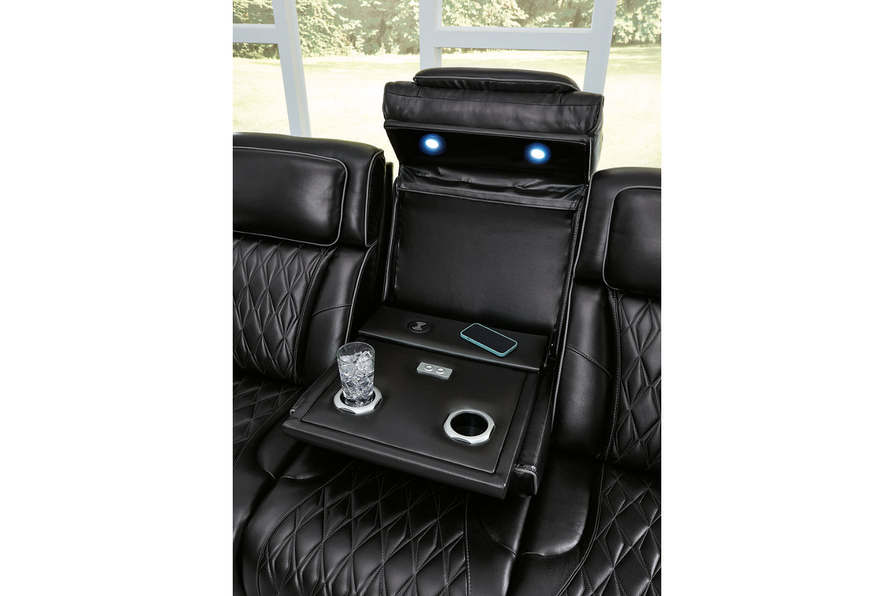 Boyington Black Power Reclining Living Room Set -  Ashley - Luna Furniture
