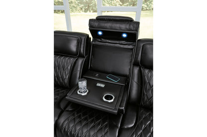 Boyington Black Power Reclining Living Room Set -  Ashley - Luna Furniture