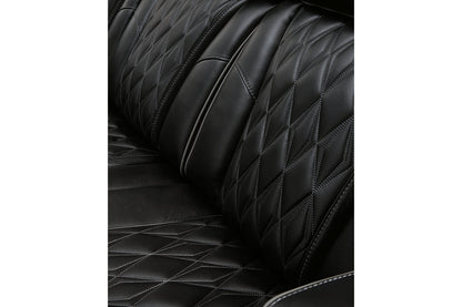 Boyington Black Power Reclining Living Room Set -  Ashley - Luna Furniture