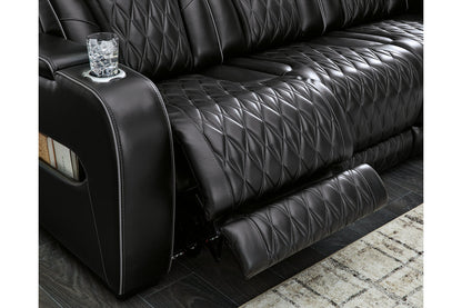 Boyington Black Power Reclining Living Room Set -  Ashley - Luna Furniture