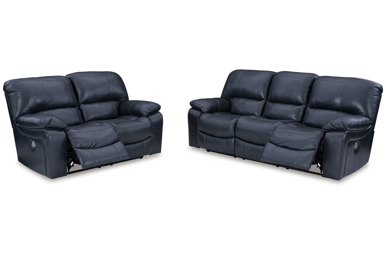 Leesworth Ocean Power Reclining Living Room Set -  Ashley - Luna Furniture