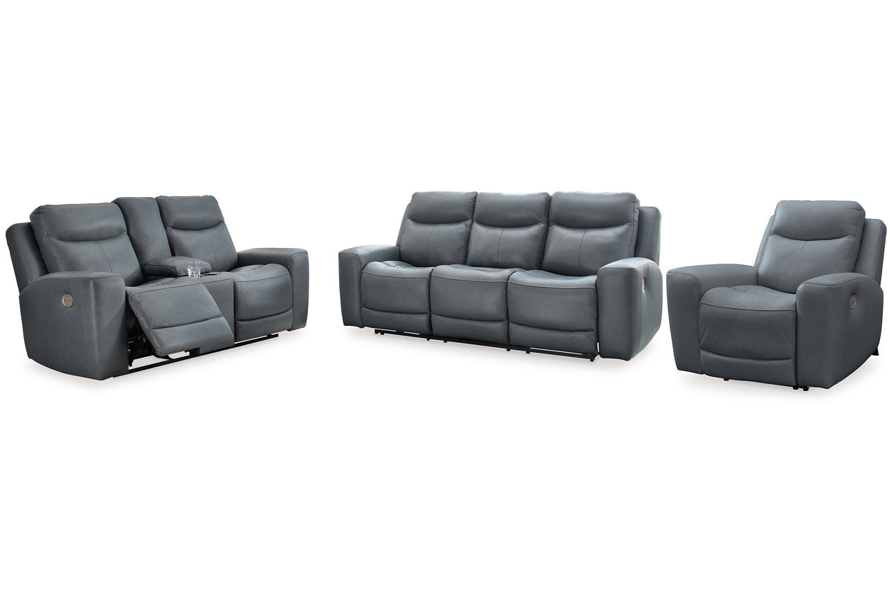 Mindanao  Power Reclining Sofa, Loveseat and Recliner -  Ashley - Luna Furniture