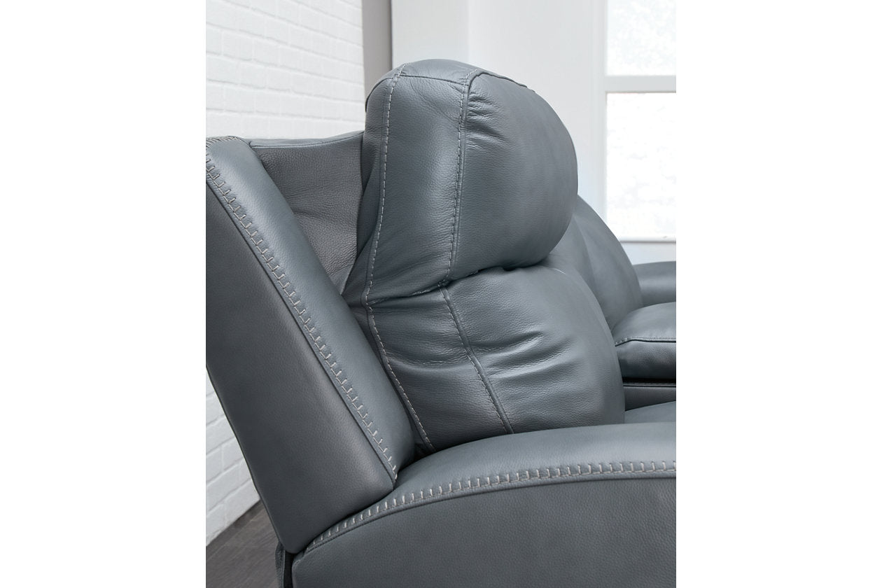Mindanao Steel Power Reclining Sofa and Loveseat -  Ashley - Luna Furniture