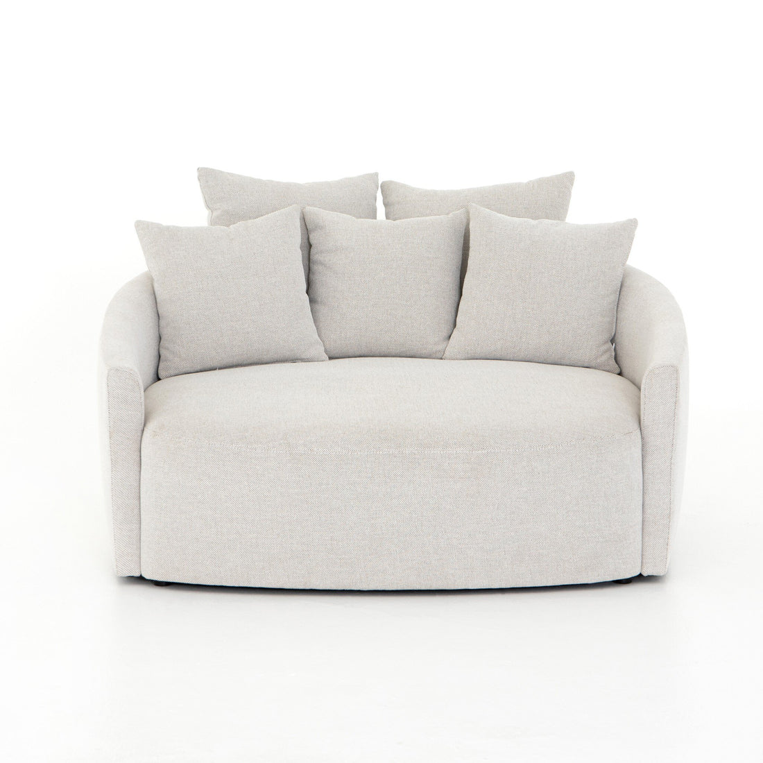 Chloe Media Lounger in Delta Bisque