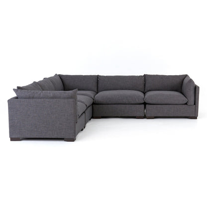 Westwood 5-Piece Sectional in Bennett Charcoal