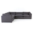 Westwood 5-Piece Sectional in Bennett Charcoal