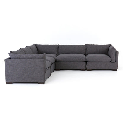 Westwood 5-Piece Sectional in Bennett Charcoal