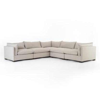 Westwood 5-Piece Sectional in Bennett Moon