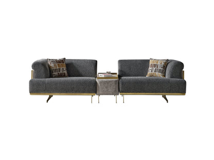 Urla Stationary Module Sofa in Grey