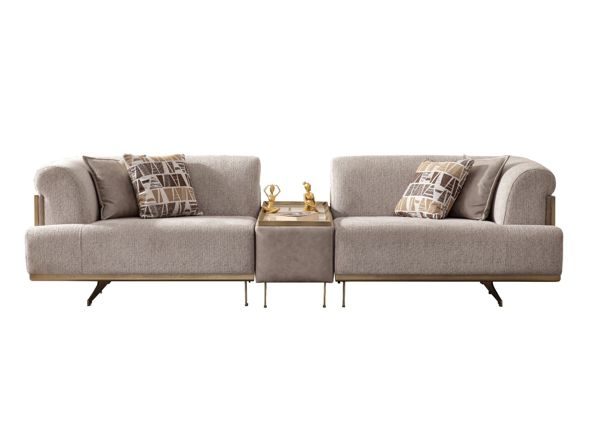 Urla Stationary Module Sofa in Cream