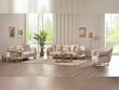 Versace 3-pieces (Sofa & Loveseat & Chair) Livingroom Set in Cream