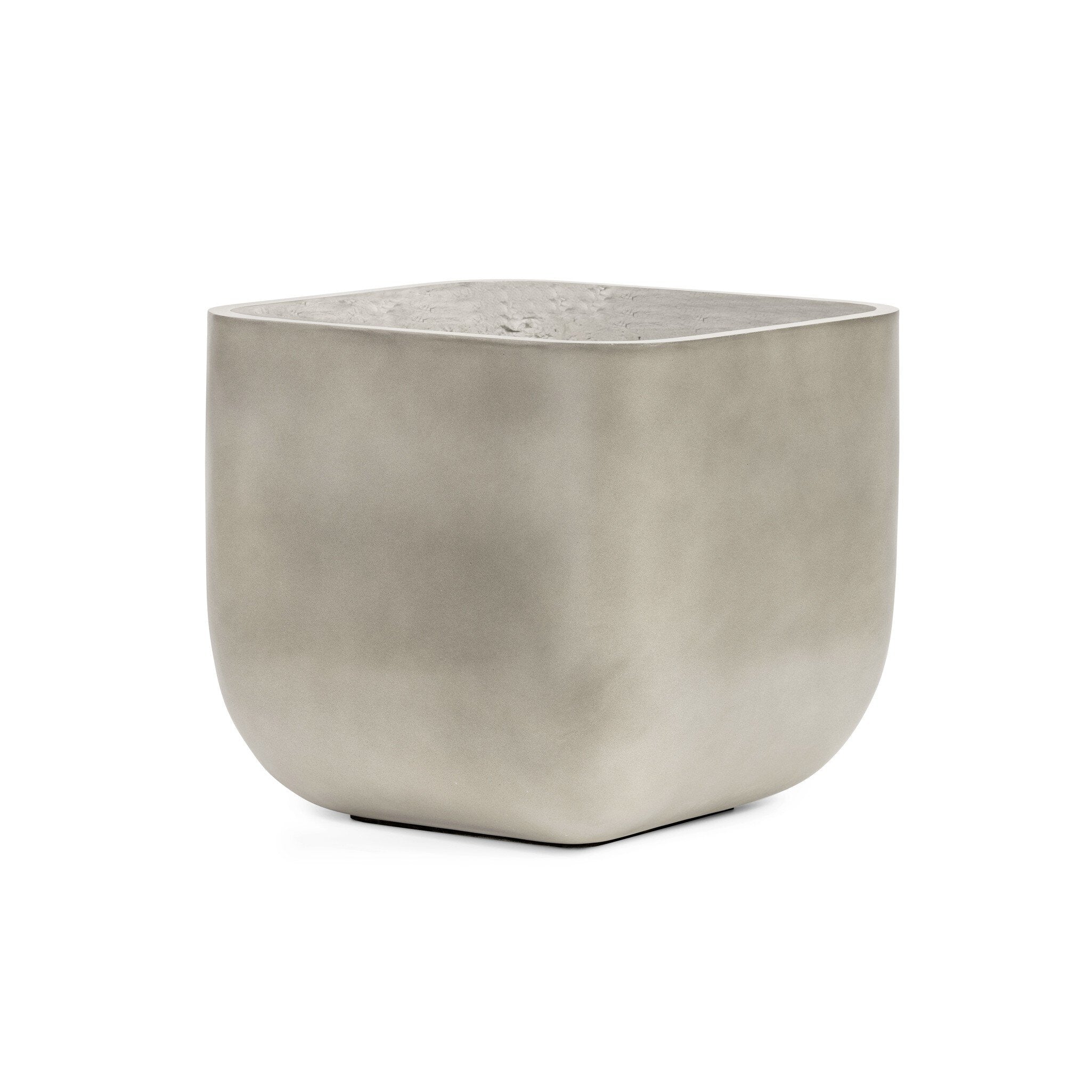Ivan Square Planter in Grey Concrete