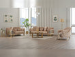 Versace 3-pieces (Sofa & Loveseat & Chair) Livingroom Set in Beige