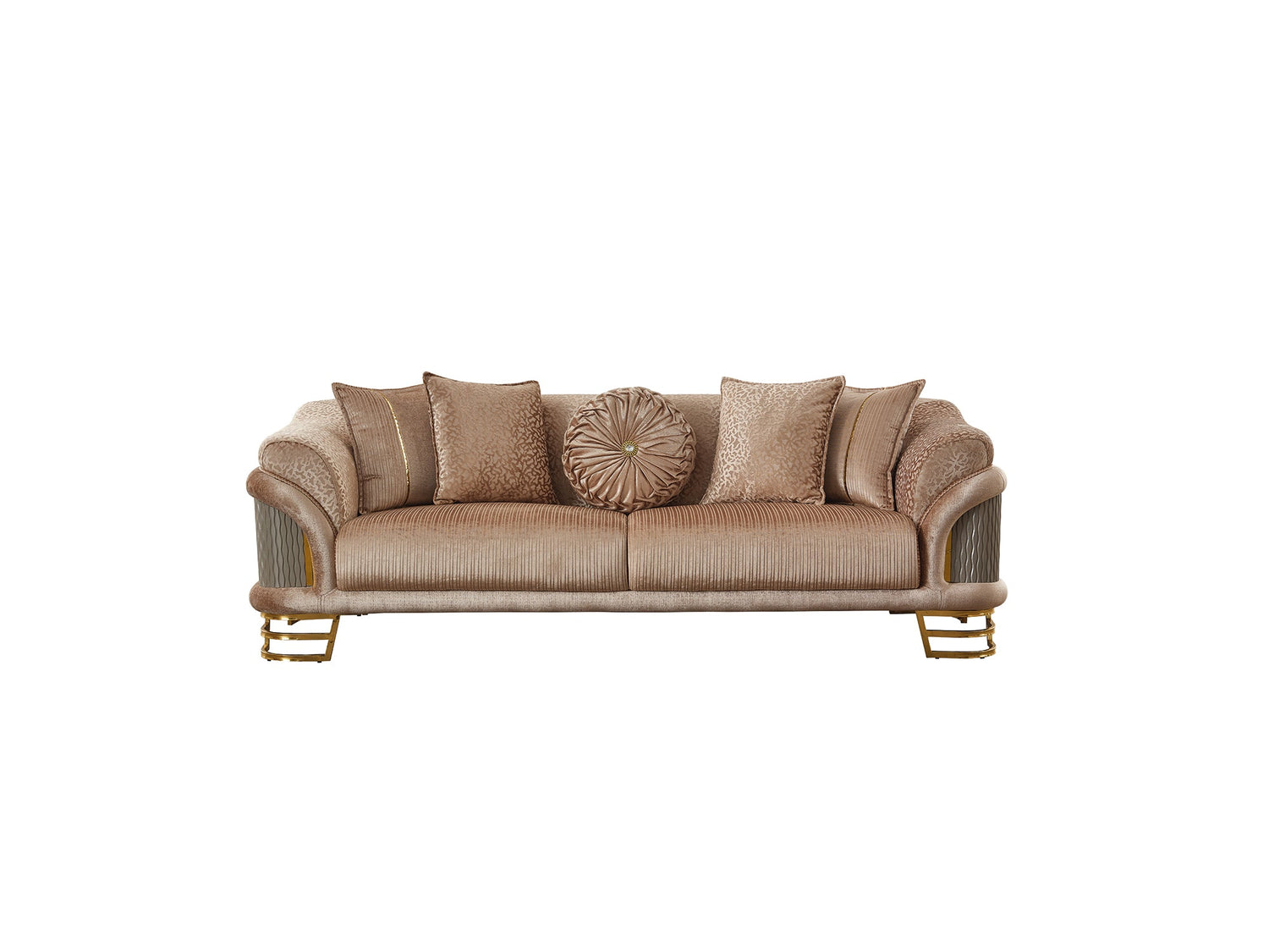 Versace Stationary Sofa in Beige