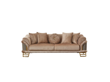 Versace Stationary Sofa in Beige
