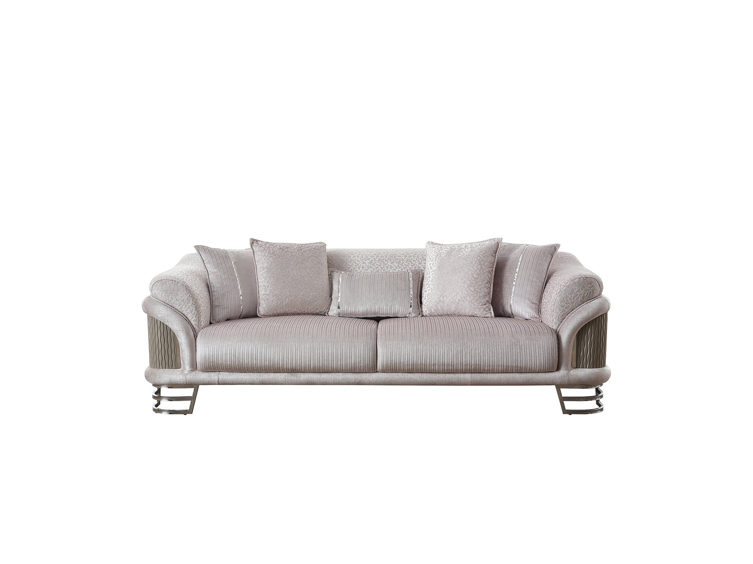 Versace Stationary Sofa in Light Grey