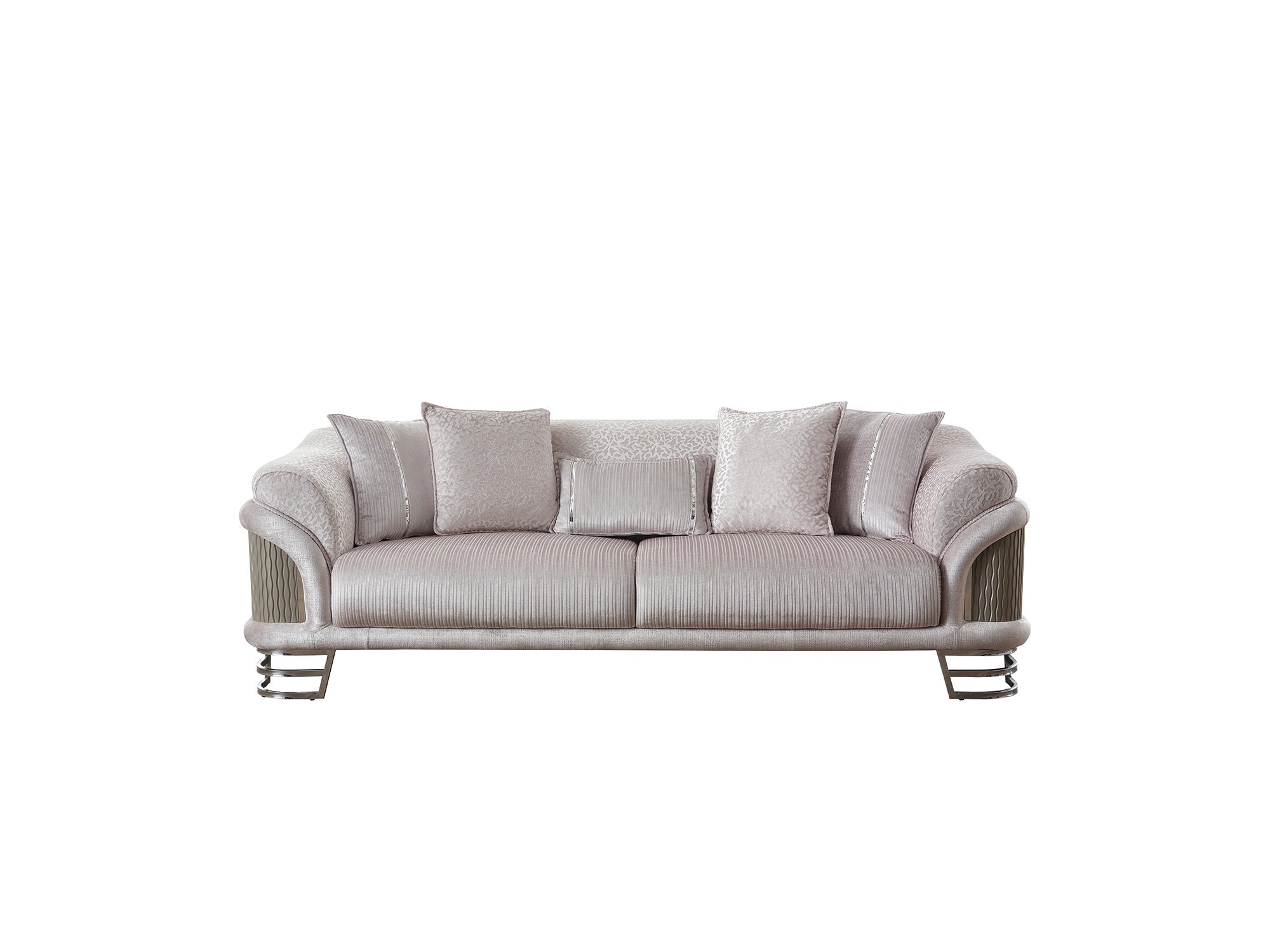 Versace Stationary Sofa in Light Grey