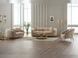 Victoria 3-pieces Living Room Set in Cream