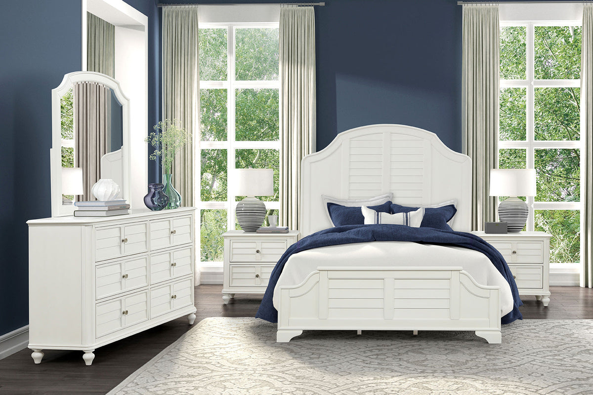 Whitehaven Antique White Transitional Bedroom Set