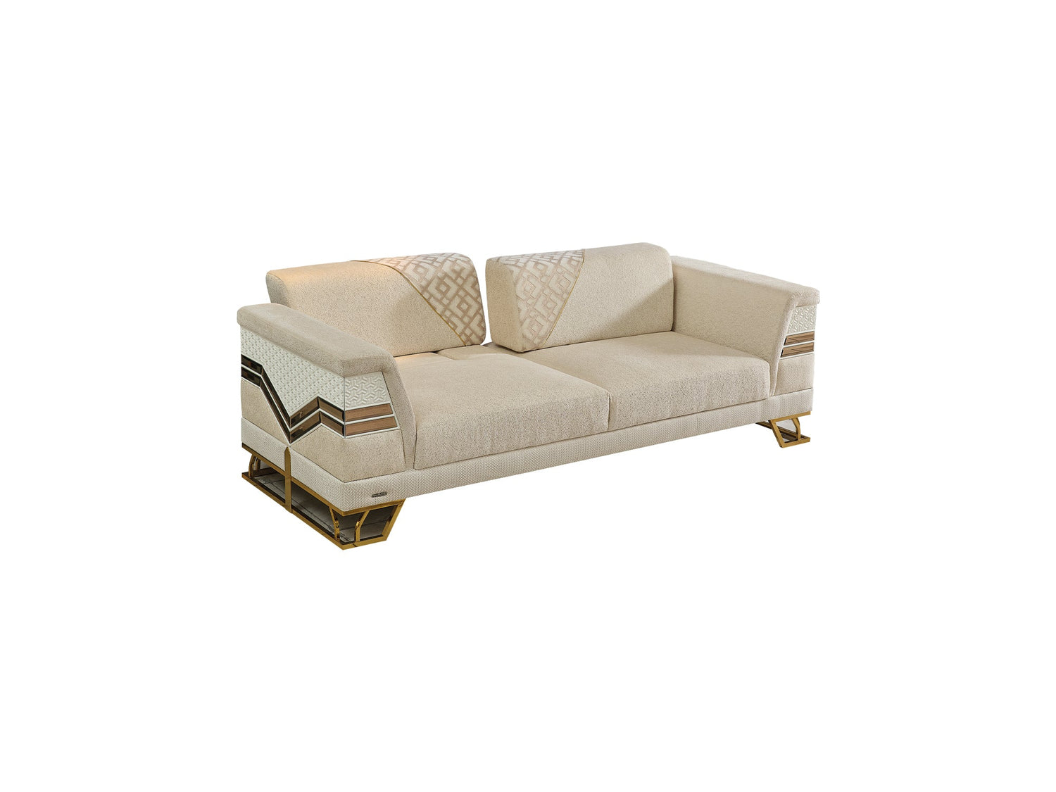 Zen Convertible Loveseat in Cream