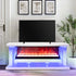 A87 TV STAND W/FIREPLACE (WHITE) - A87 TV STAND