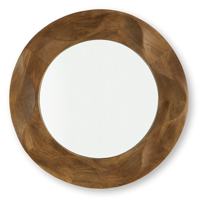 Aajon Brown Accent Mirror - A8010427