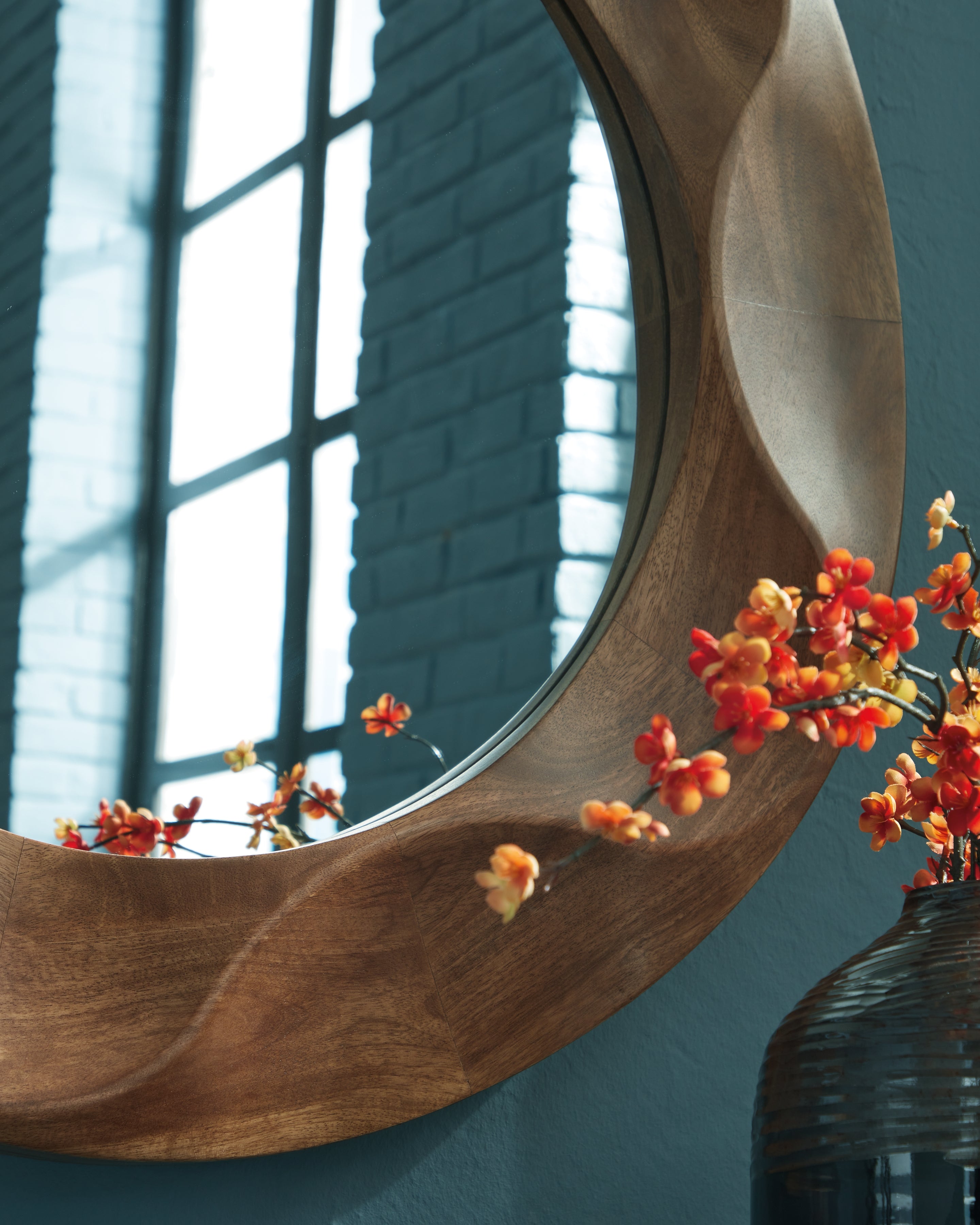 Aajon Brown Accent Mirror - A8010427