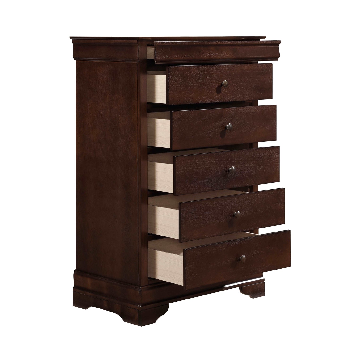 Abbeville Cherry Chest, Hidden Drawer - 1856-9 - Bien Home Furniture &amp; Electronics