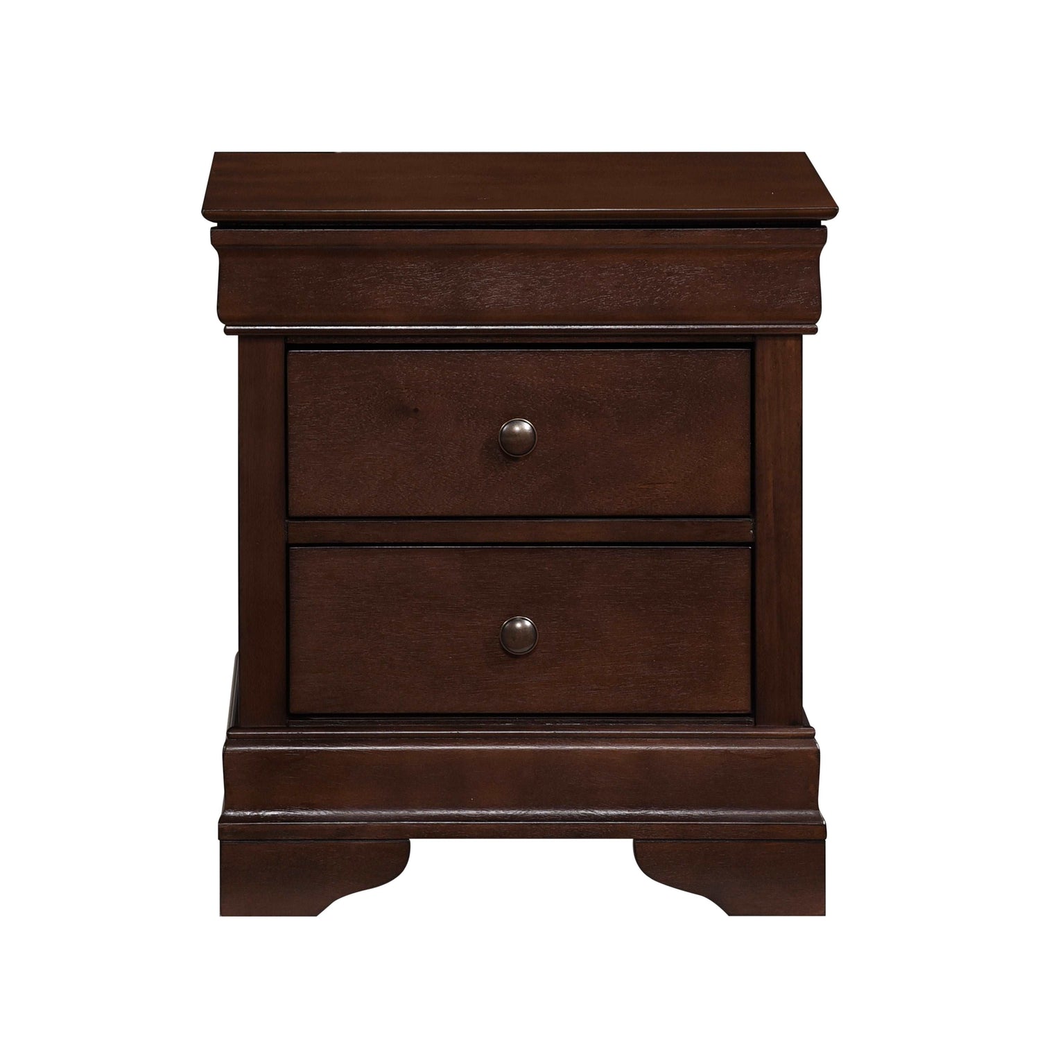 Abbeville Cherry Nightstand, Hidden Drawer - 1856-4 - Bien Home Furniture &amp; Electronics