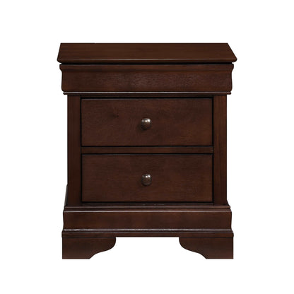 Abbeville Cherry Nightstand, Hidden Drawer - 1856-4 - Bien Home Furniture &amp; Electronics