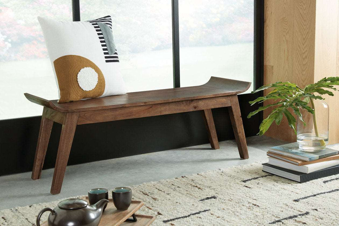 Abbianna Medium Brown Accent Bench - A3000629 - Bien Home Furniture &amp; Electronics