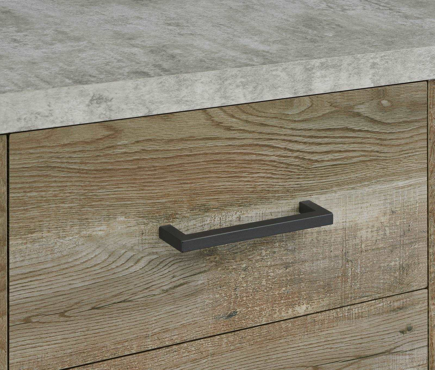 Abelardo Weathered Oak/Cement 3-Drawer Accent Cabinet - 953565 - Bien Home Furniture &amp; Electronics