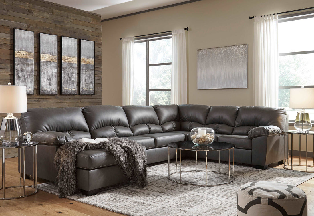 Aberton Gray LAF Sectional - SET | 2560116 | 2560134 | 2560149 - Bien Home Furniture &amp; Electronics