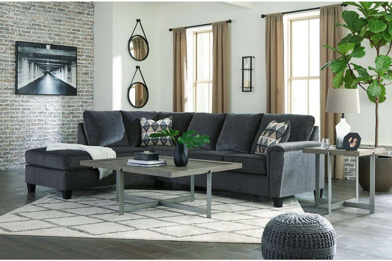 Abinger Smoke LAF Sleeper Sectional - SET | 8390516 | 8390570 | 8390508 - Bien Home Furniture &amp; Electronics