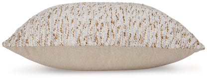 Abler Ivory/Gray/Gold Pillow - A1001068P