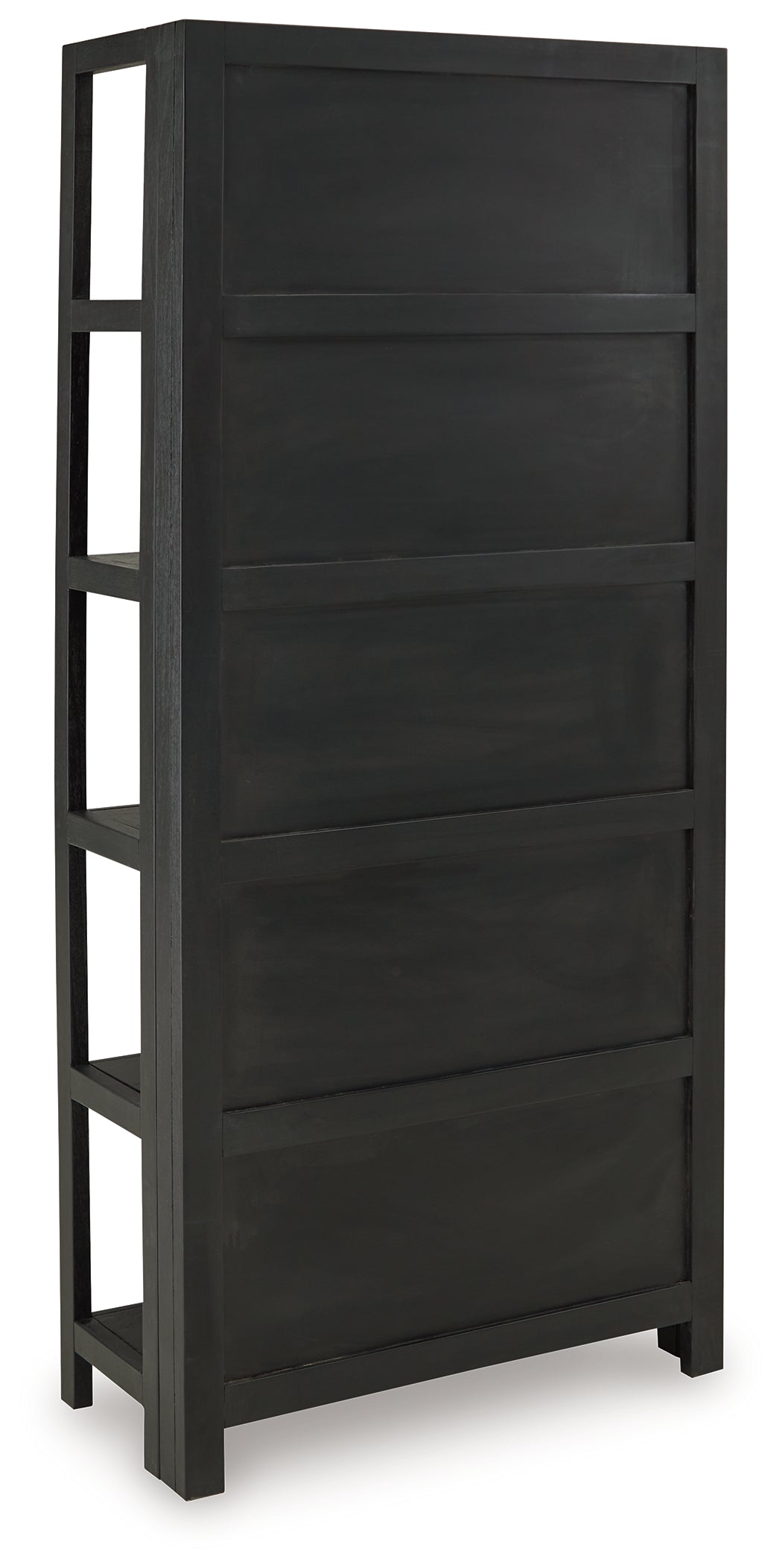 Abyard Black/Natural Bookcase - A4000574