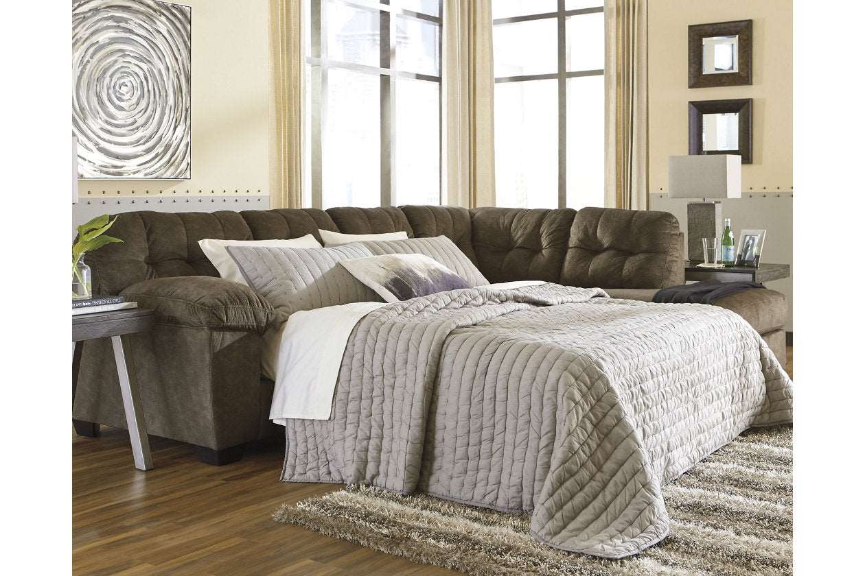 Accrington Earth RAF Sleeper Sectional - SET | 7050817 | 7050869 - Bien Home Furniture &amp; Electronics