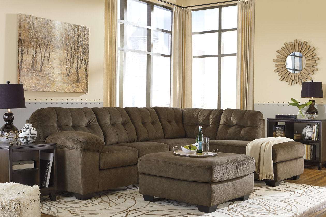 Accrington Earth RAF Sleeper Sectional - SET | 7050817 | 7050869 - Bien Home Furniture &amp; Electronics