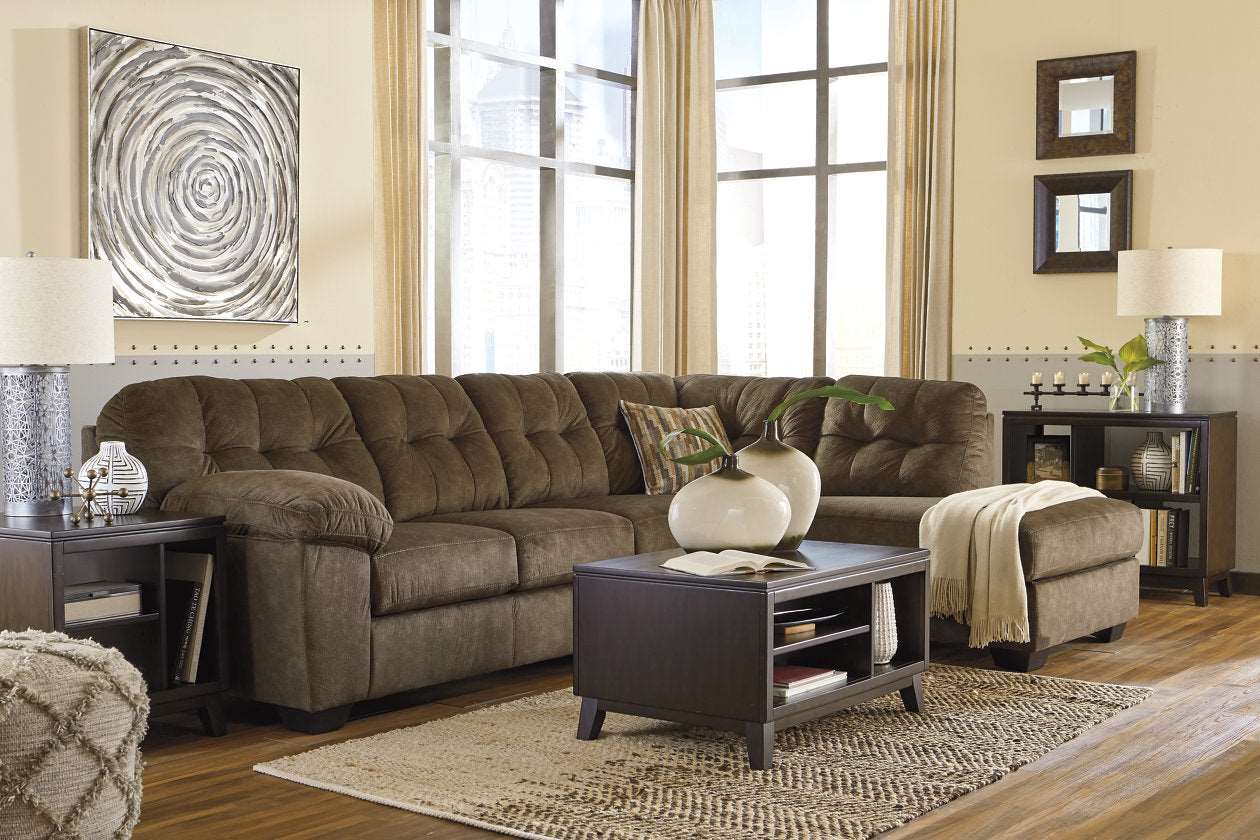 Accrington Earth RAF Sleeper Sectional - SET | 7050817 | 7050869 - Bien Home Furniture &amp; Electronics