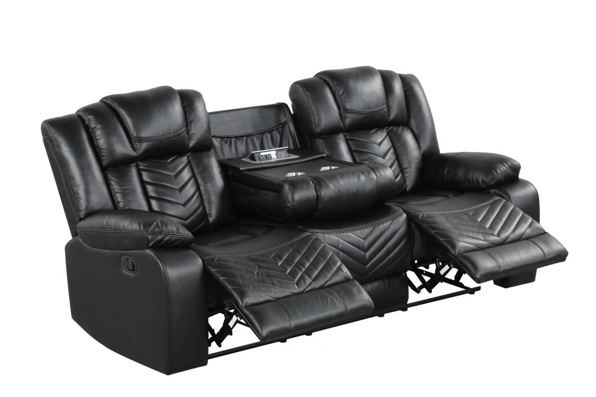 Ace Black - 3PC Reclining Set - Ace Black