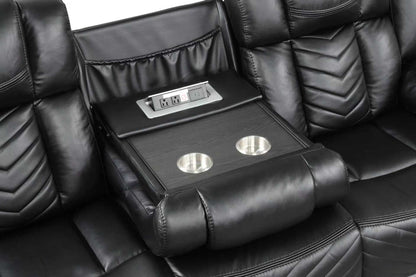 Ace Black - 3PC Reclining Set - Ace Black