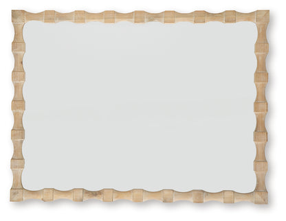 Acelmore Light Brown Accent Mirror - A8010420